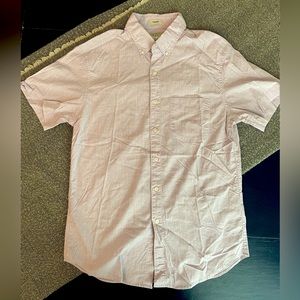 JCrew lavender microdot short sleeve button down Small